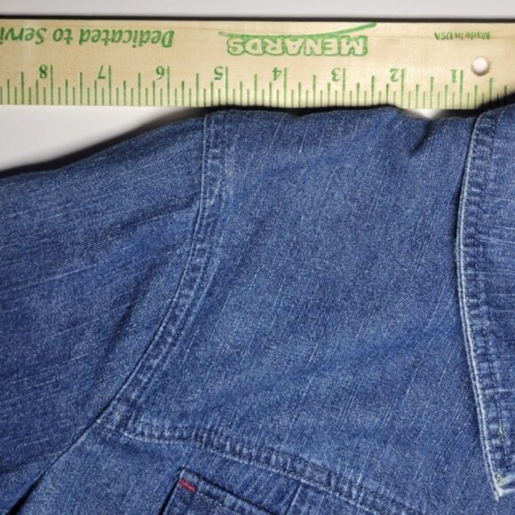 Christopher & Banks Womens Blue Denim Button Up 4 Pocket Jacket Size XL - Picture 12 of 13